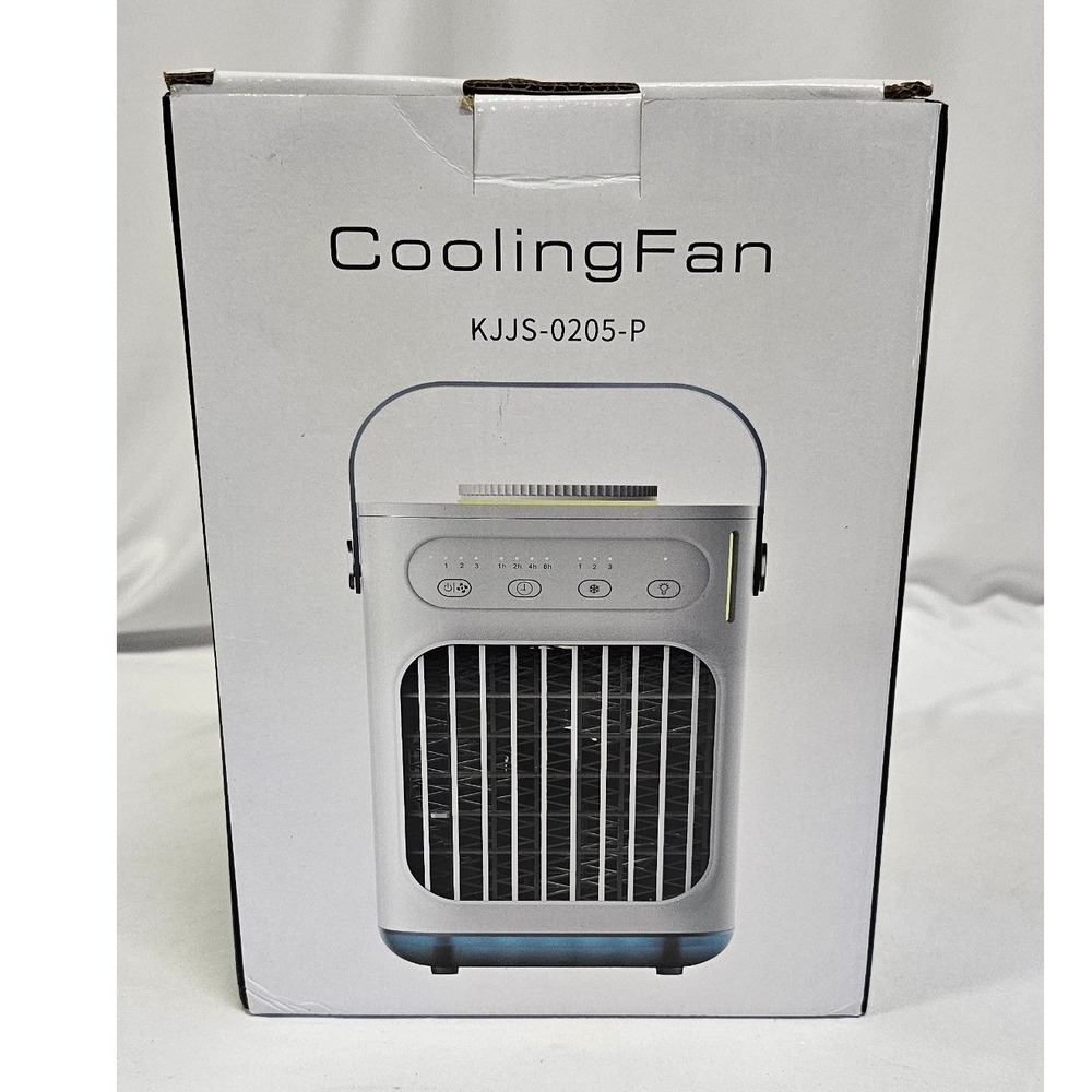 Portable Cooling Fan KJJS-0205-P USB Personal Air Cooler Humidifier White